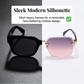 Lunettes de Soleil Rectangulaires Sans Monture pour Homme et Femme