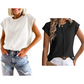 Gilet sans manches en maille pour femme