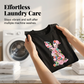 T-shirt pour femme avec motif floral de Pâques et lapin