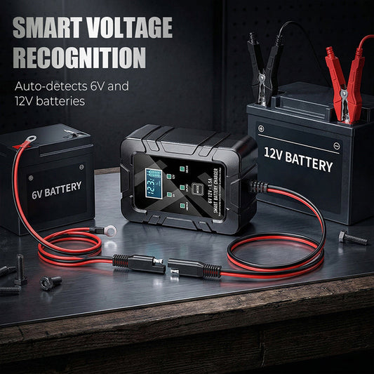 🔥Offre à durée limitée : 48 % de réduction🔥 Chargeur de batterie automatique 1,5 A, 6 V et 12 V