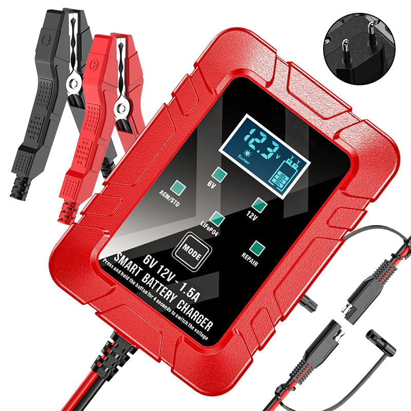 🔥Offre à durée limitée : 48 % de réduction🔥 Chargeur de batterie automatique 1,5 A, 6 V et 12 V