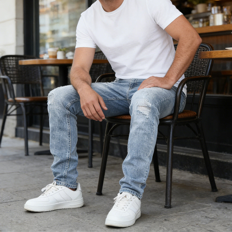 📢📢 50% DE RÉDUCTION !! ⏰ Jeans stretch slim fit moderne pour hommes