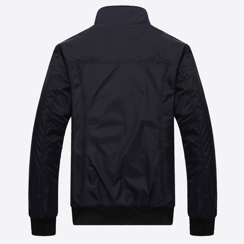 🧥50 % de réduction ! Veste Décontractée Business pour Homme – Coupe-vent élégant en nylon, poches multiples & col montant 🌬️💼