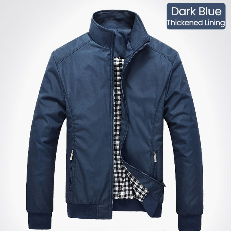 🧥50 % de réduction ! Veste Décontractée Business pour Homme – Coupe-vent élégant en nylon, poches multiples & col montant 🌬️💼