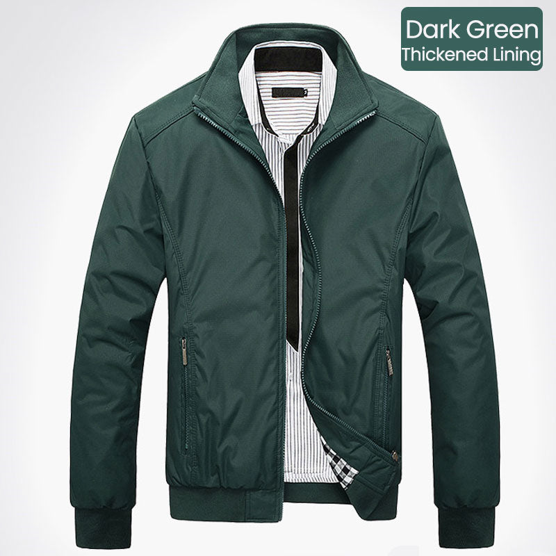 🧥50 % de réduction ! Veste Décontractée Business pour Homme – Coupe-vent élégant en nylon, poches multiples & col montant 🌬️💼