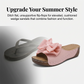 👡 50% DE RÉDUCTION! 🎀 Sandales Compensées à Bout Ouvert & Nœud Papillon pour Femmes – Élégantes, Confortables & Parfaites pour l'Été ☀️