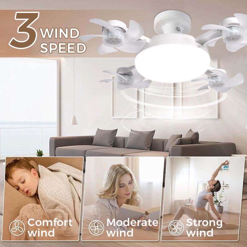 Ventilateur de plafond à LED avec télécommande