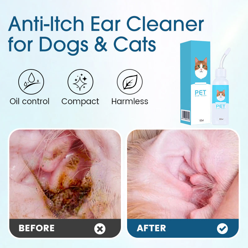 🐶 50% DE RÉDUCTION ! 🌿 Solution Nettoyante Auriculaire pour Chiens et Chats – Soulage les Démangeaisons, Nettoie en Douceur – Extraits de Plantes Naturelles & Formule Douce – Idéale pour les Oreilles Sensibles 🐱✨