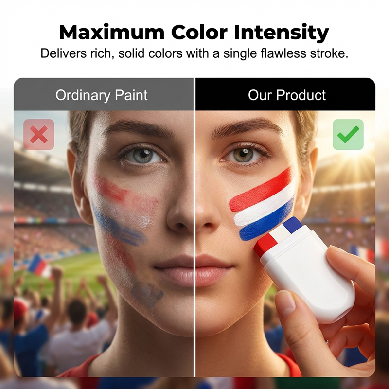 Bâton de peinture pour le visage aux couleurs du drapeau, pour la Coupe du monde