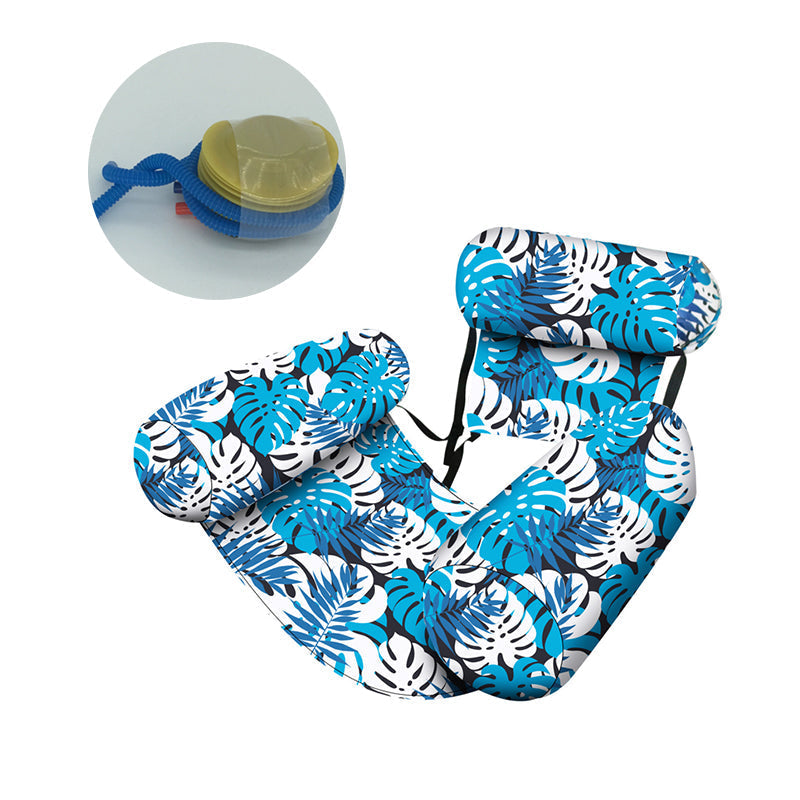 💐 -50% ! Chaise Flottante à Feuilles Tropicales – Élégante et Confortable sur l’Eau 🌿🌺 【Idéale Piscine/Plage】