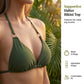 Ensemble bikini 3 pièces avec combishort transparent
