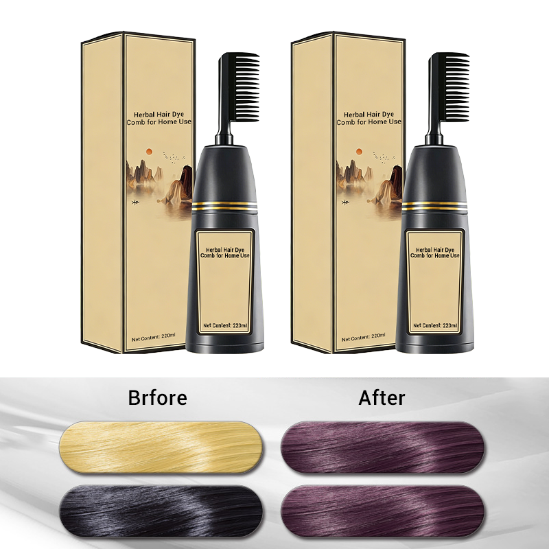 Peigne applicateur de teinture végétale pour usage domestique