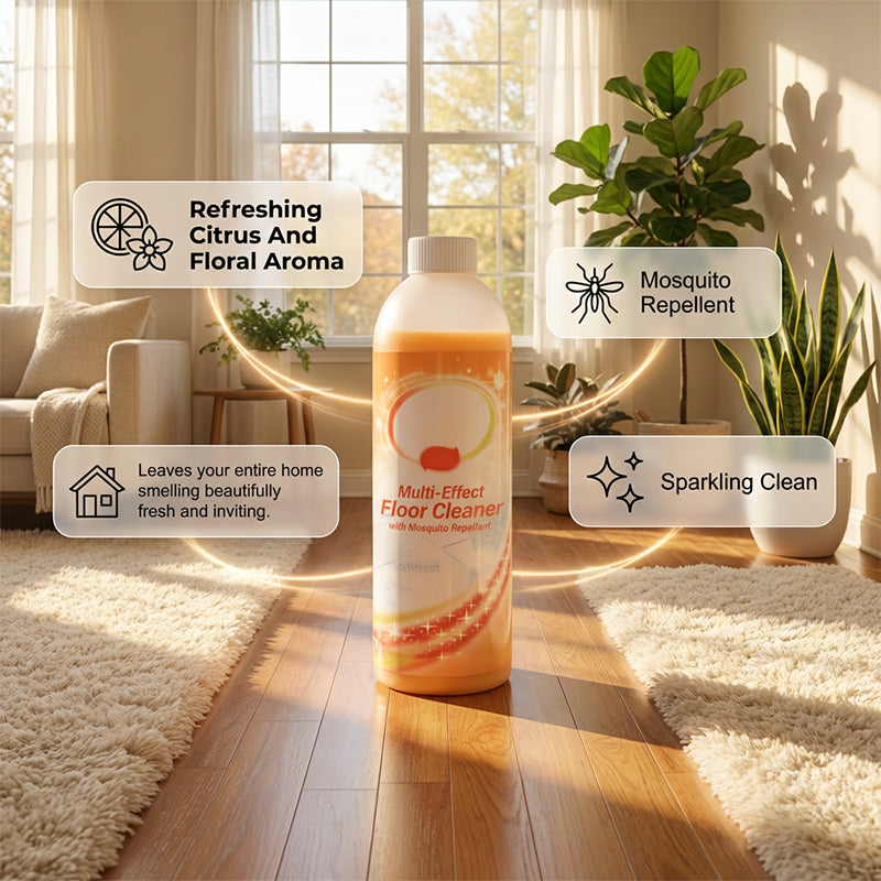Nettoyant multi-usages pour sols avec répulsif anti-moustiques