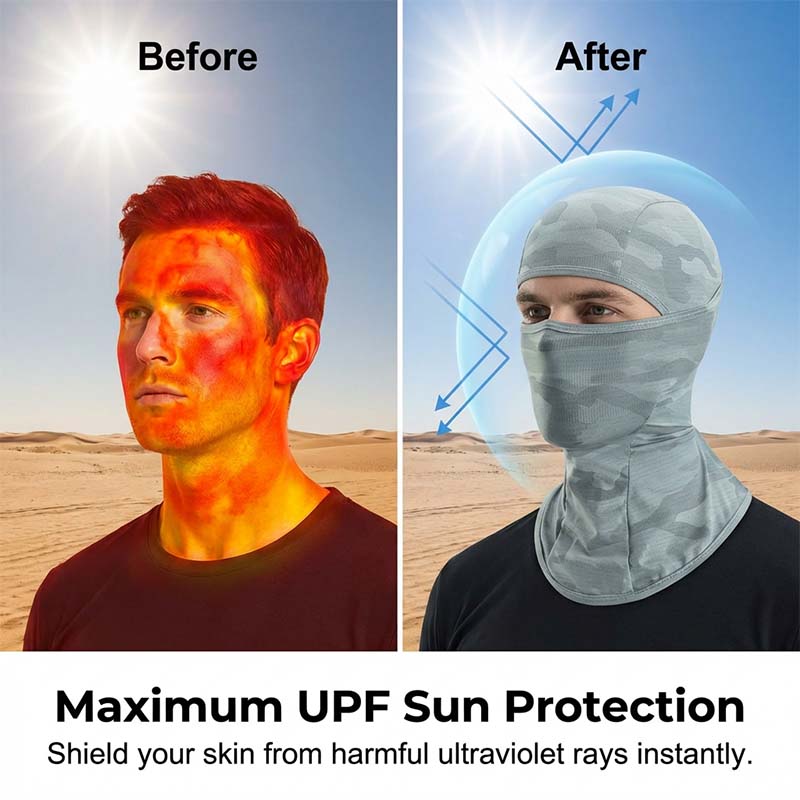 Cagoule de vélo anti-UV et respirante