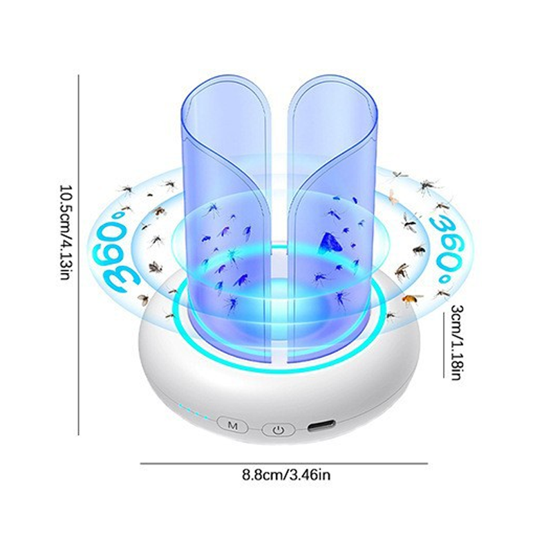 Lampe anti-moustiques et pièges à mouches à LED UV 360°