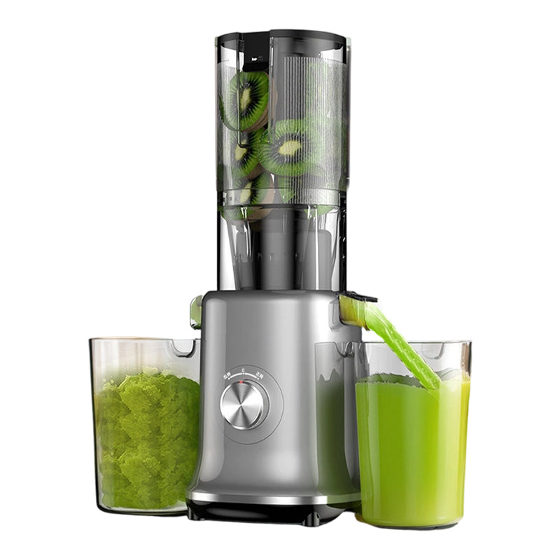 🍊🍹✨ NOUVELLE VERSION 2026 -50% ! Centrifugeuse Ultra Puissante – Extracteur à Froid, Goulet 110mm & Rendement 98% (Gris/Beige)