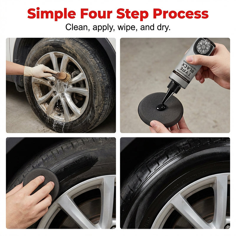 🚗✨ Restaurateur de Pneus et Garnitures – Brillant & Protecteur 💪