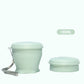 Gobelet de voyage pliable en silicone avec couvercle