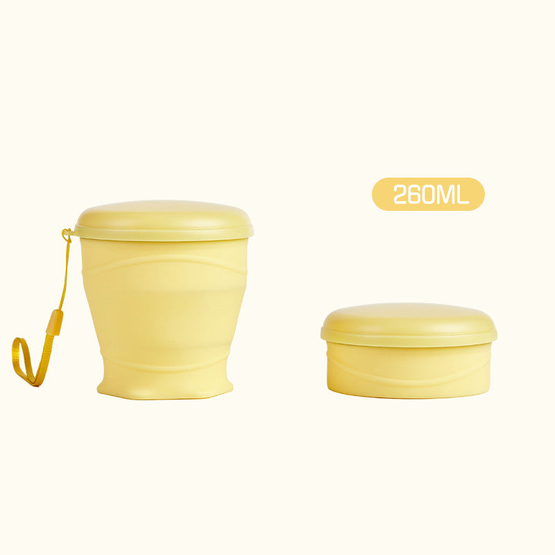 Gobelet de voyage pliable en silicone avec couvercle