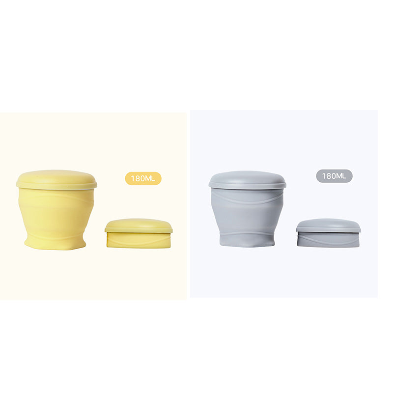 Gobelet de voyage pliable en silicone avec couvercle