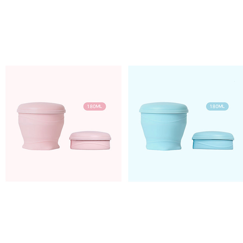 Gobelet de voyage pliable en silicone avec couvercle