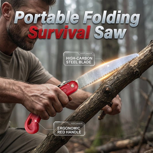 Scie pliante compacte avec lame en acier SK5