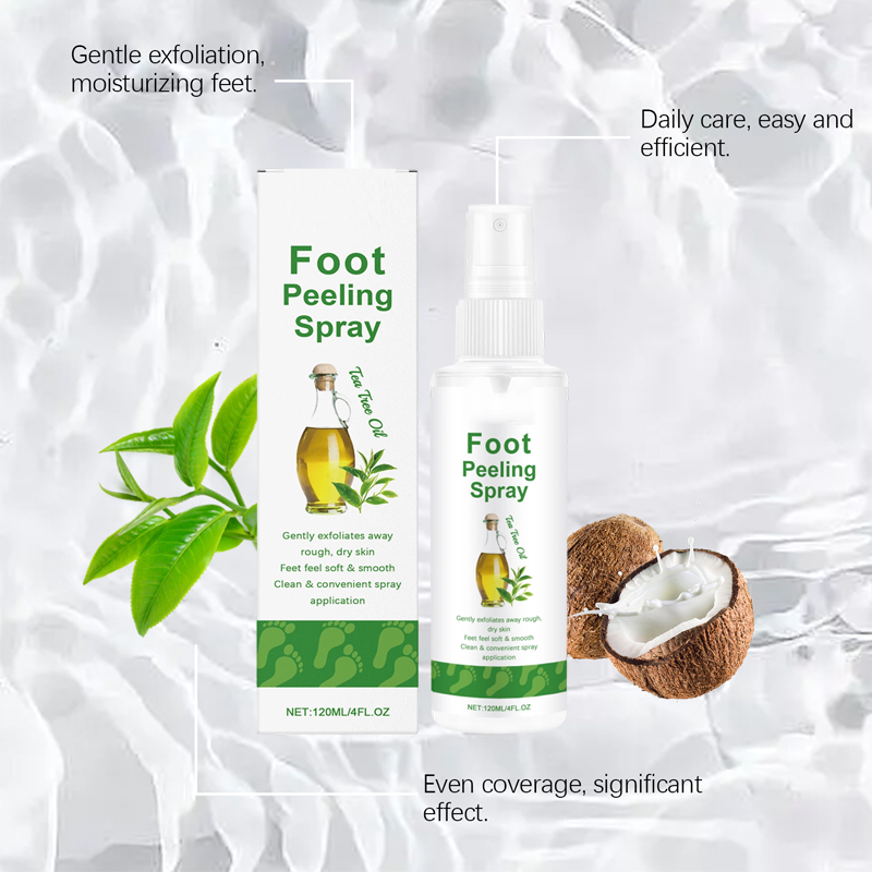 ✨ Spray peeling pour les pieds à l’arbre à thé – Des pieds doux comme de la soie en quelques minutes ! ✨