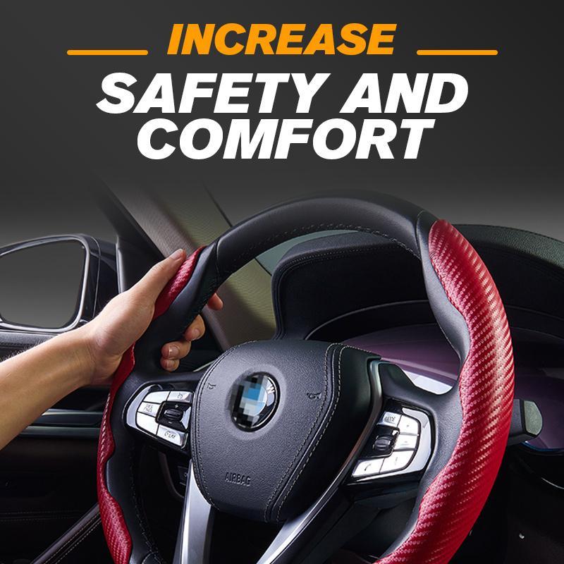 🎉 Soldes 2026 — Plus de 34 000 vendues 🚗 Housse Volant Antidérapante Cuir Carbone 🖤