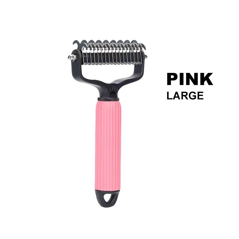 Brosse de toilettage double face pour animaux