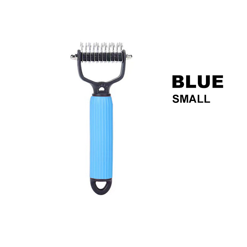 Brosse de toilettage double face pour animaux