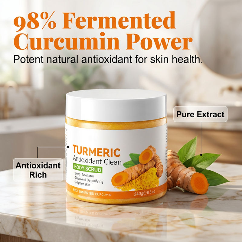 🔥Gommage corporel purifiant au curcuma et aux agrumes✈️