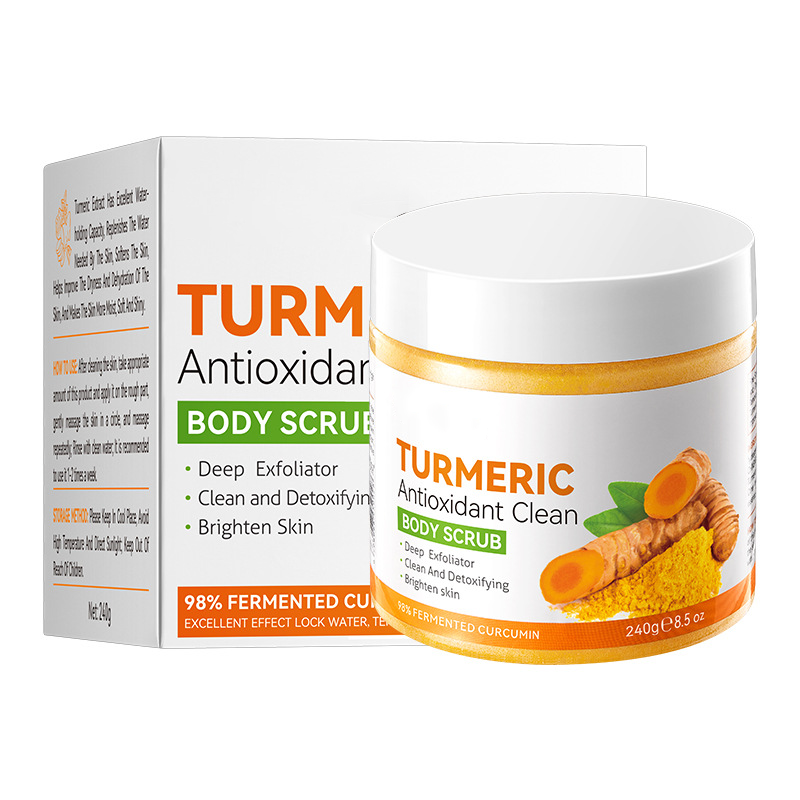 🔥Gommage corporel purifiant au curcuma et aux agrumes✈️