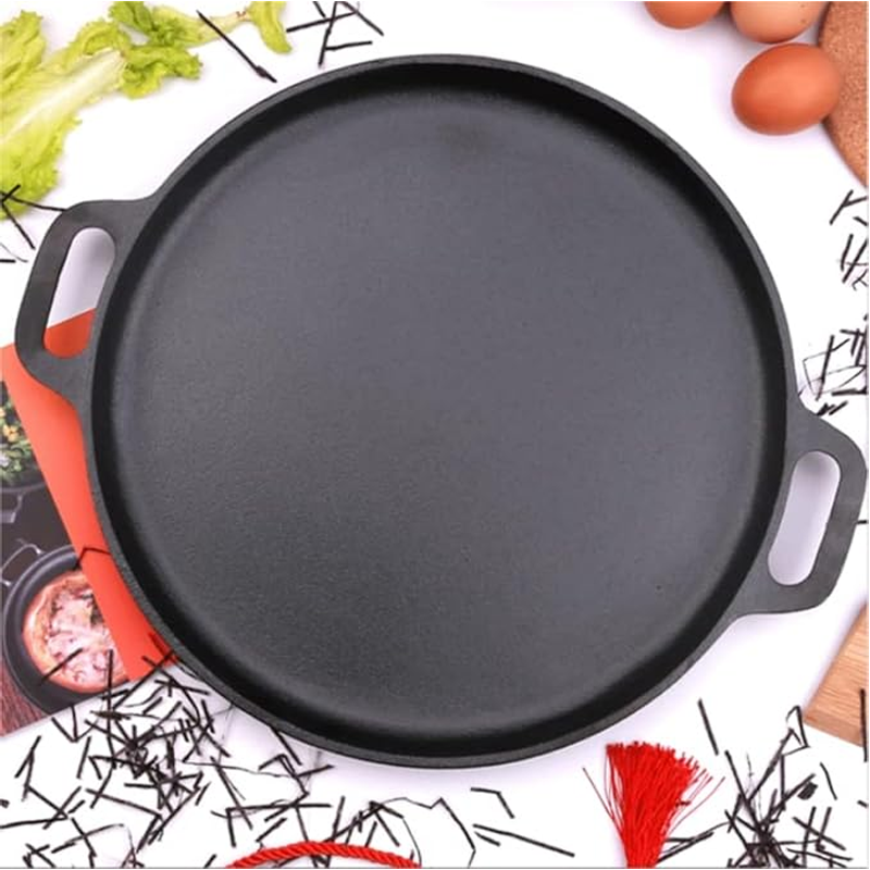 📢⏰🍳 PROMO -50% ! Poêle à Griller en Fonte Antiadhésive – Naturelle, Sans Produits Chimiques, Compatible Tout Feu (3 Tailles)