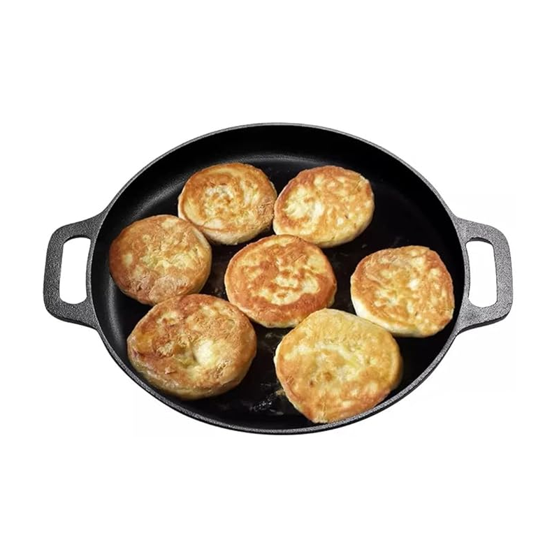 📢⏰🍳 PROMO -50% ! Poêle à Griller en Fonte Antiadhésive – Naturelle, Sans Produits Chimiques, Compatible Tout Feu (3 Tailles)