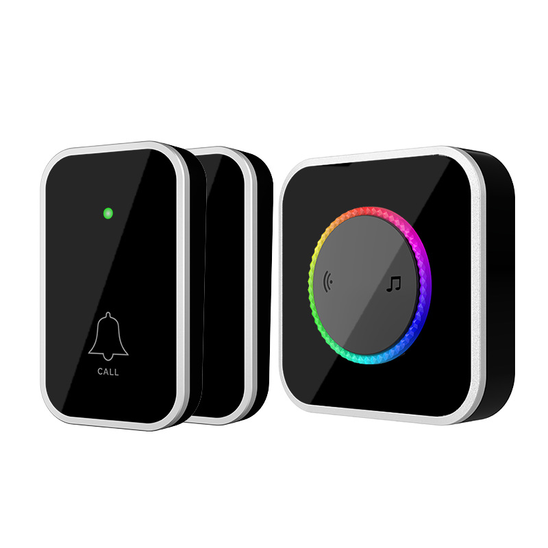 Sonnette Sans Fil avec Lumière LED à 7 Couleurs