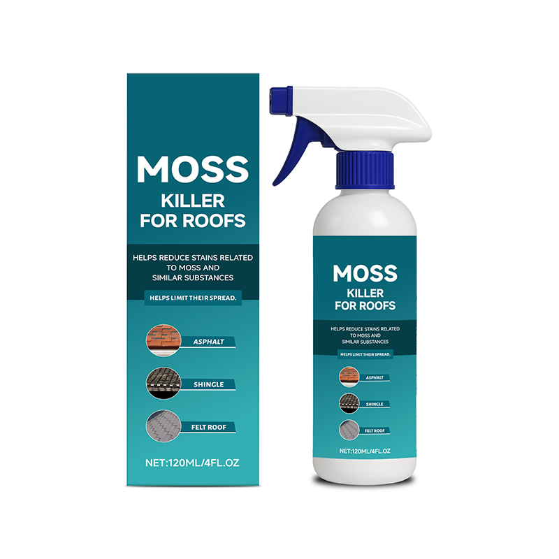 🌧️50% DE RÉDUCTION🏠Nettoyant Anti-Mousse & Algue pour Toiture – 120ml, Pulvérisation Facile, Doux pour Plantes🌿