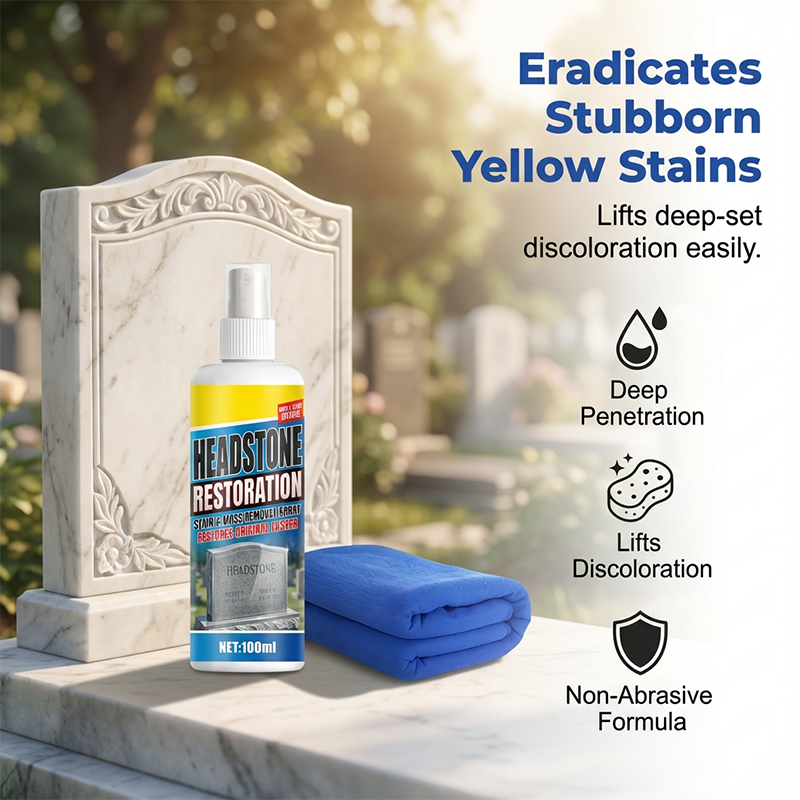 ⏰🎁 Spray de restauration et de nettoyage pour pierres tombales