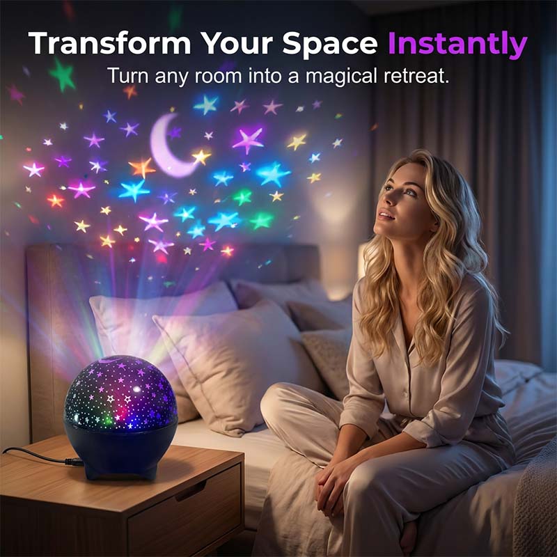 💐50% DE RÉDUCTION ! Projecteur Galaxie USB – Nébuleuse Colorée au Plafond 🌌✨【Offre Limitée】