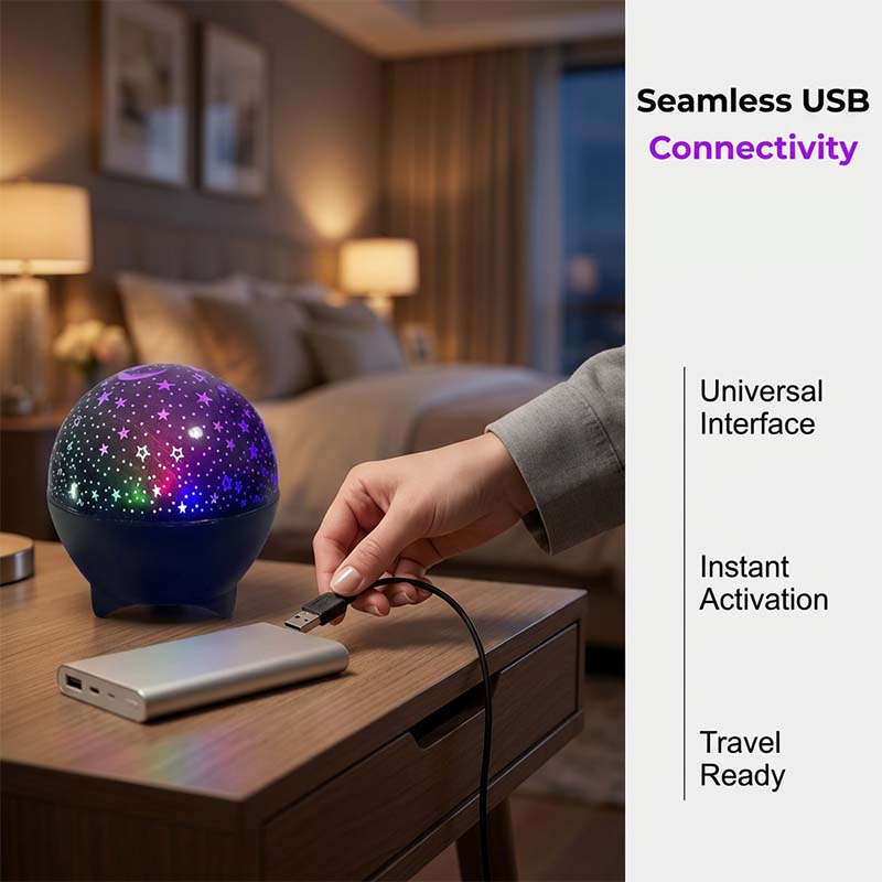 💐50% DE RÉDUCTION ! Projecteur Galaxie USB – Nébuleuse Colorée au Plafond 🌌✨【Offre Limitée】