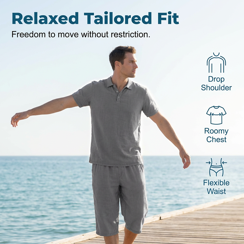 👔🌿 PROMO FLASH 50% ! Ensemble Homme Décontracté en Lin – Chemise & Pantalon, Respirant, 7 Couleurs, Taille S-3XL, Parfait pour l'Été & Vacances 🍃