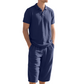 👔🌿 PROMO FLASH 50% ! Ensemble Homme Décontracté en Lin – Chemise & Pantalon, Respirant, 7 Couleurs, Taille S-3XL, Parfait pour l'Été & Vacances 🍃