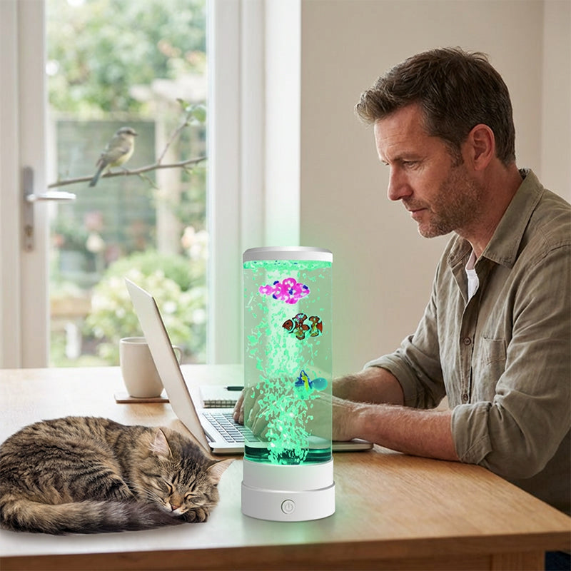 💐50 % DE RÉDUCTION ! Lampe à bulles LED pour aquarium – Des bulles en continu pour une ambiance zen 🐟💧【Stock limité】