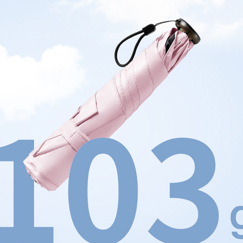 ☂️🌞 PROMO FLASH 50% ! Parapluie Compact Ultra-Léger 103g 4 Saisons – UPF 50+, Anti-UV, Anti-Pluie, Fibre de Carbone, 6 Couleurs, Parfait pour Voyage & Quotidien 🧳