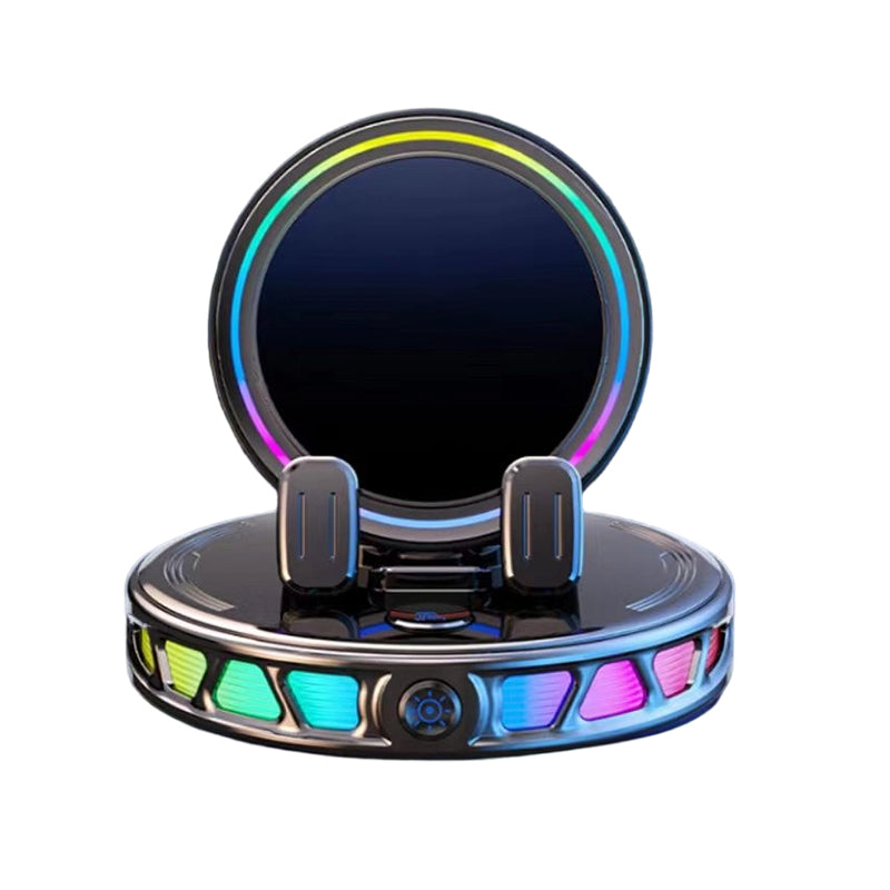 📱PROMO FLASH 50%🚗Support Voiture Téléphone RGB avec Recharge Sans Fil 15W – Fixation Auto, Rotation Libre, 3 Couleurs, Sécurisé & Pratique✨
