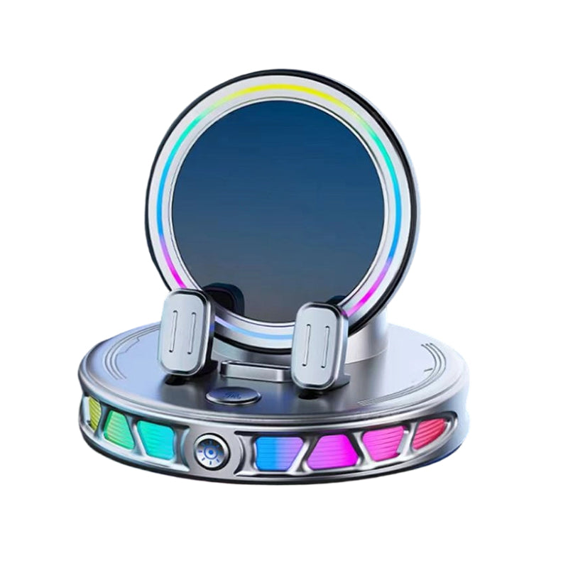 📱PROMO FLASH 50%🚗Support Voiture Téléphone RGB avec Recharge Sans Fil 15W – Fixation Auto, Rotation Libre, 3 Couleurs, Sécurisé & Pratique✨