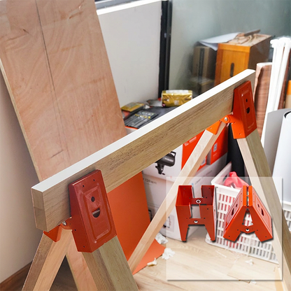 🛠️🔥 Fixation professionnelle pour chevalet de sciage avec levier de serrage – Établi robuste pour le bois et le bâtiment, montage rapide et extrêmement résistant 🪵