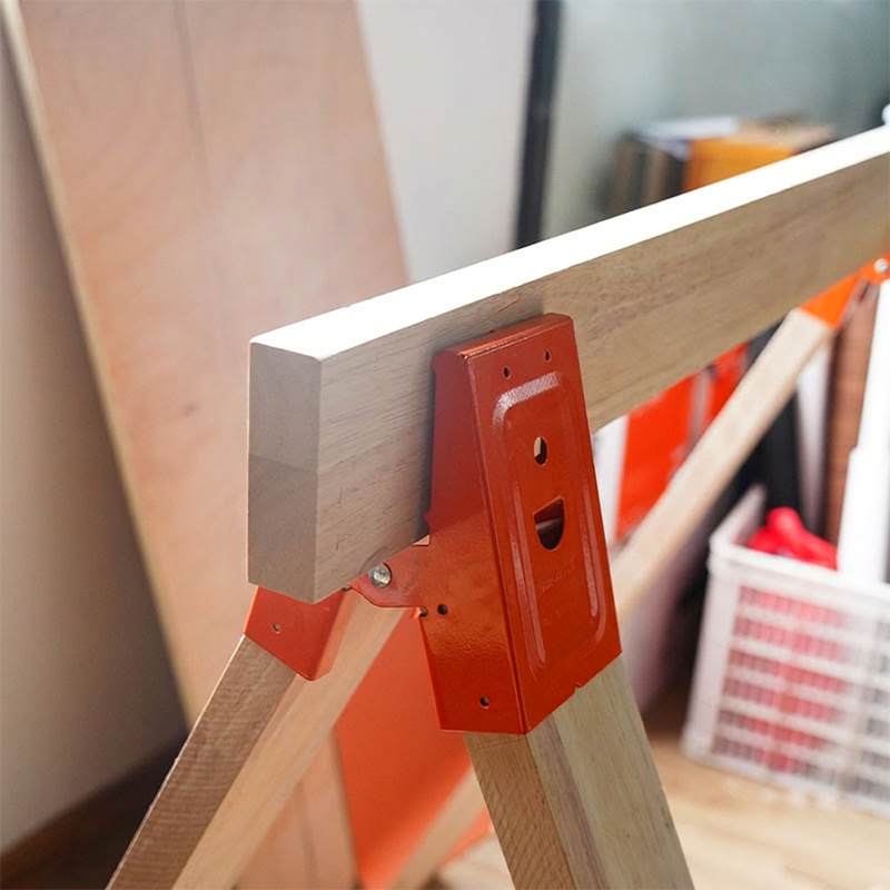 🛠️🔥 Fixation professionnelle pour chevalet de sciage avec levier de serrage – Établi robuste pour le bois et le bâtiment, montage rapide et extrêmement résistant 🪵