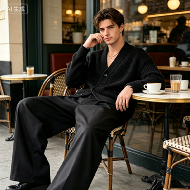 👖✨ PROMO -50% ! Pantalon de Costume Homme Classique – Jambes Larges, Tissu Respirant Anti-Froissé, 6 Tailles (S-3XL), Noir