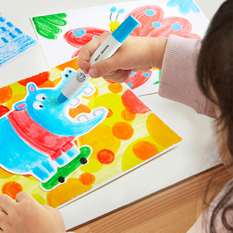Coffret de pastels à l'huile lavables, à séchage rapide et non toxique