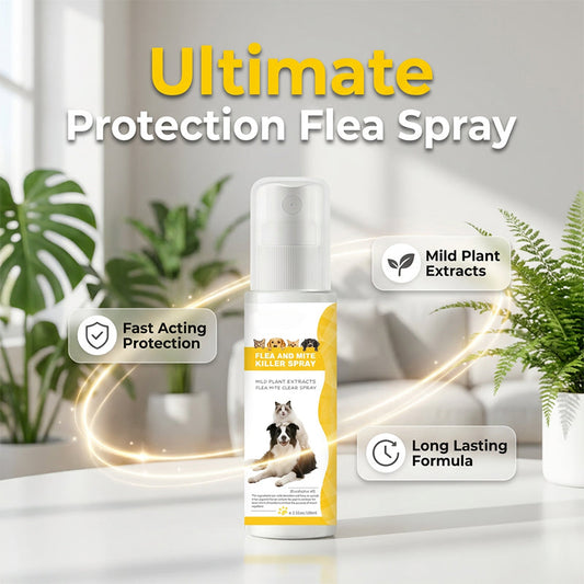 🔥50 % de réduction le dernier jour !🔥Spray antiparasitaire doux pour animaux de compagnie